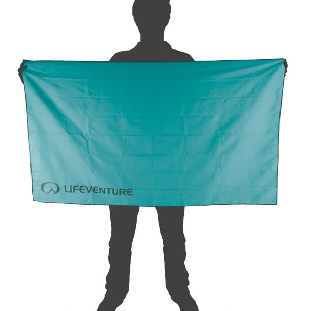 Prosop par uscare rapida Lifeventure Recycled SoftFibre Trek Towel XL - teal preţ