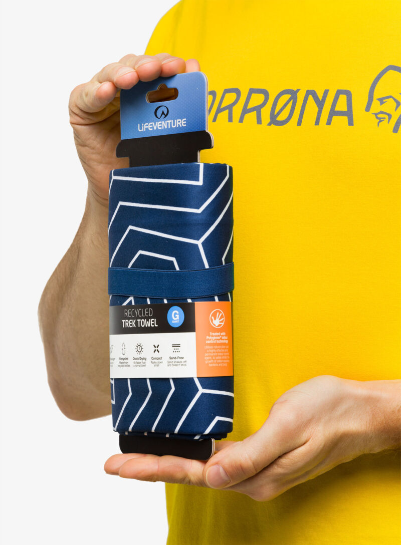 Preţ Prosop par uscare rapida Lifeventure Recycled SoftFibre Trek Towel - navy