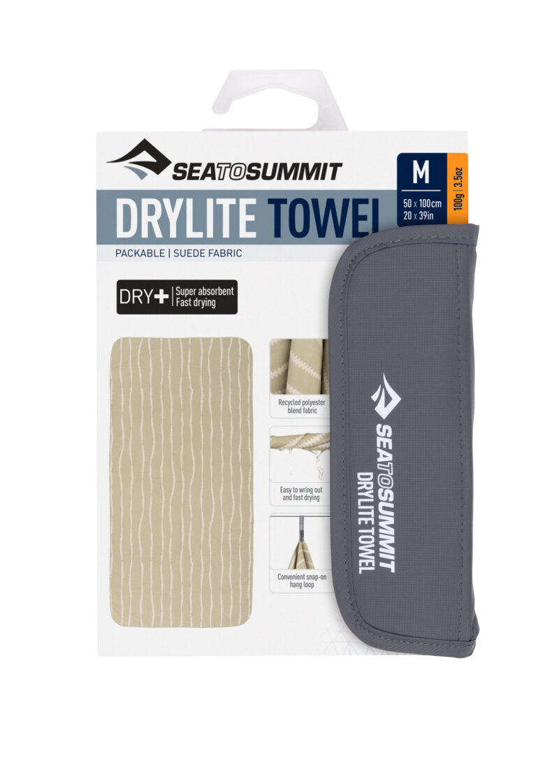 Prosop par uscare rapida Sea To Summit DryLite Towel M - desert wind preţ