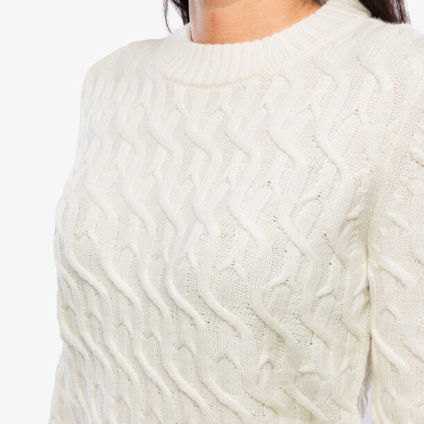 Original Pulover de damă Icebreaker Merino Cable Knit Crewe Sweater - undyed