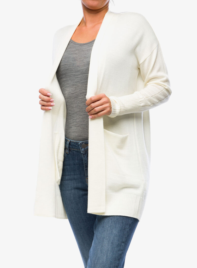 Pulover de damă Icebreaker Merino Iseo Long Cardigan Sweater - undyed