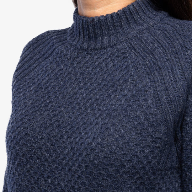 Original Pulover de damă Royal Robbins Westlands Chunky Mock Neck - deep blue