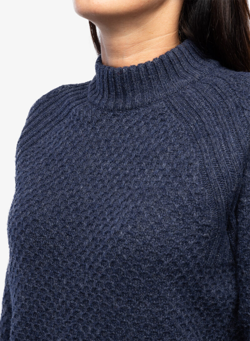 Original Pulover de damă Royal Robbins Westlands Chunky Mock Neck - deep blue