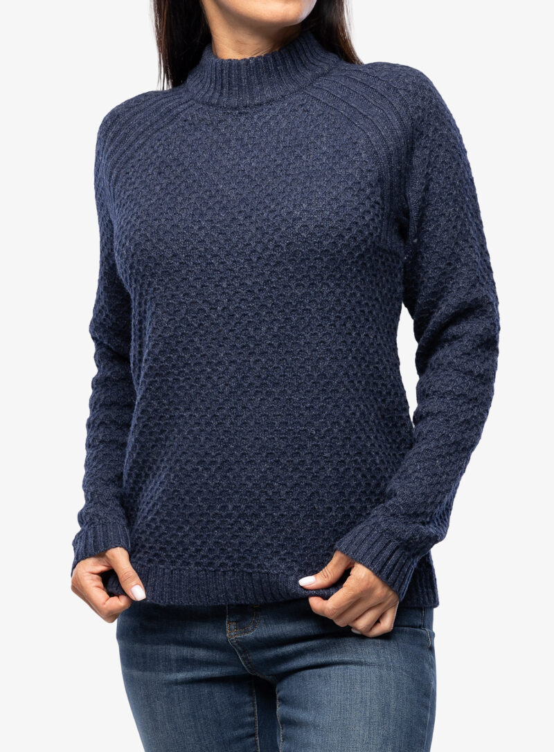 Pulover de damă Royal Robbins Westlands Chunky Mock Neck - deep blue