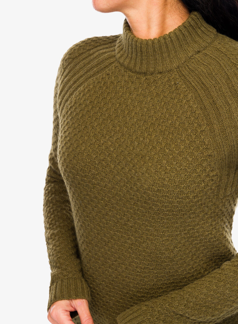 Original Pulover de damă Royal Robbins Westlands Mock Neck - dark olive