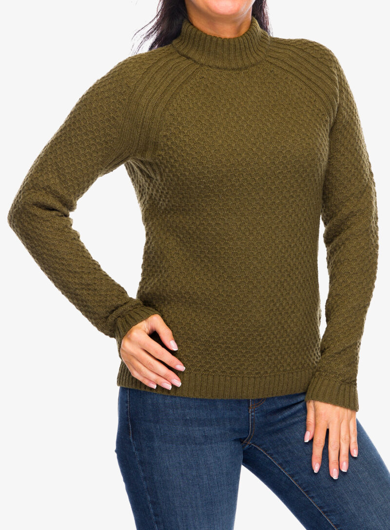 Pulover de damă Royal Robbins Westlands Mock Neck - dark olive