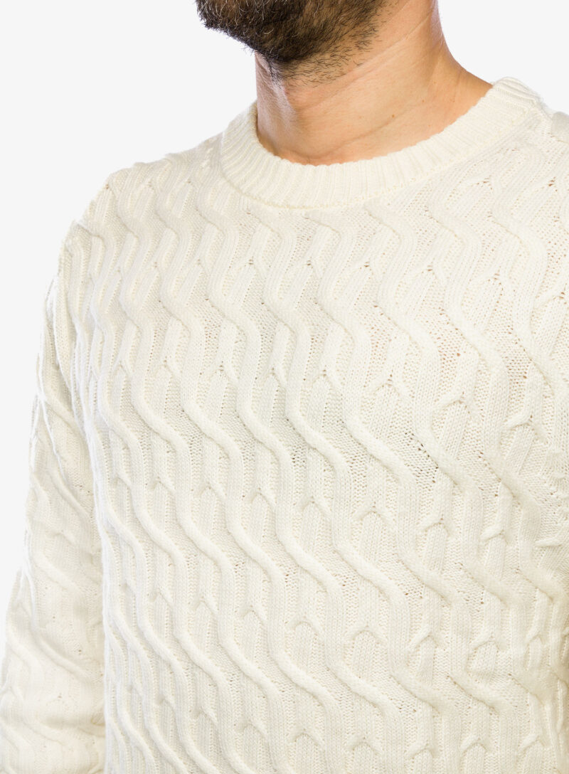 Original Pulover de lână Icebreaker Merino Cable Knit Crewe Sweater - undyed