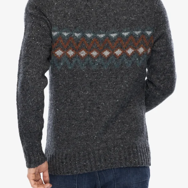 Pulover de lână Smartwool Heavy Henley Sweater - charcoal heather preţ