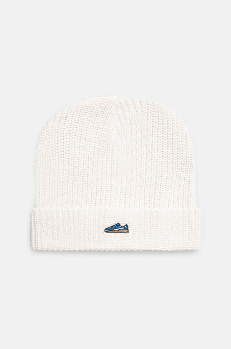 Puma caciula din bumbac Classics Graphic Short Beanie culoarea alb