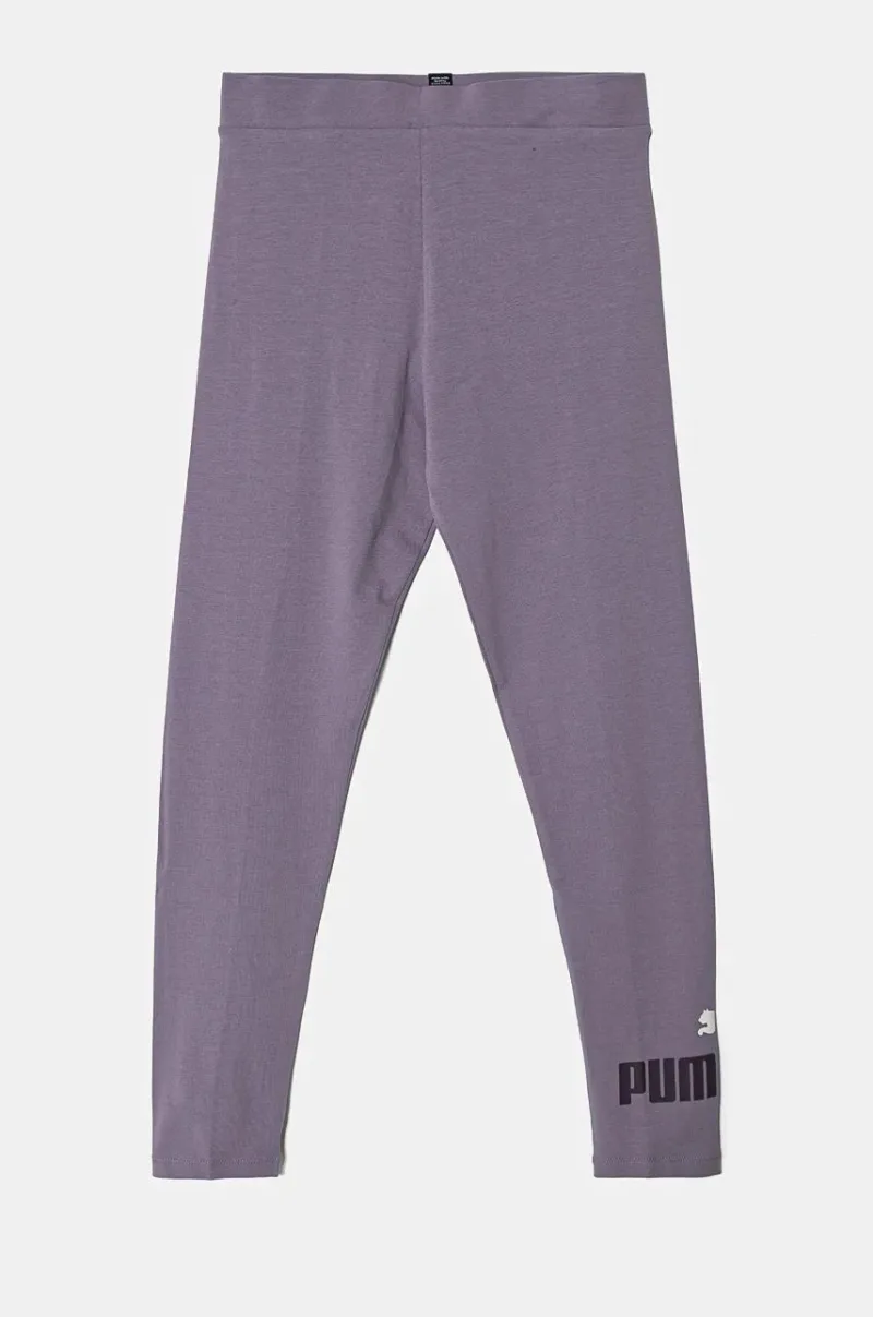 Puma leggins copii ESS Logo Leggings culoarea violet