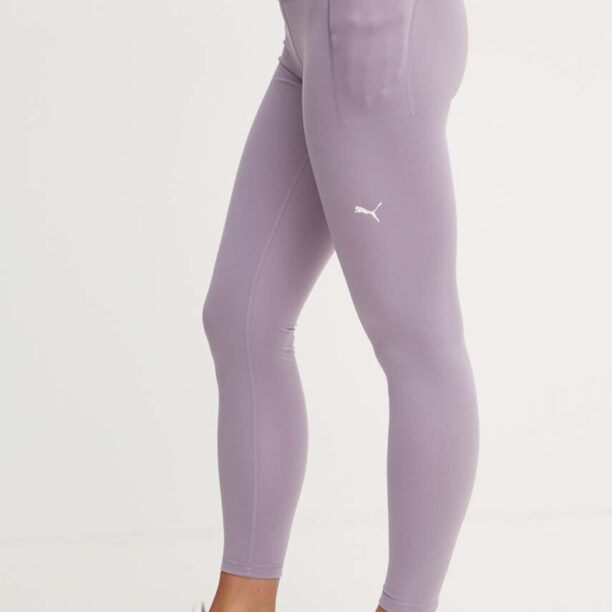 Puma leggins de antrenament Cloudspun Soft culoarea violet