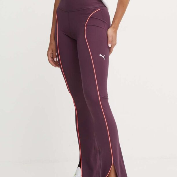 Puma leggins de antrenament Cloudspun culoarea violet