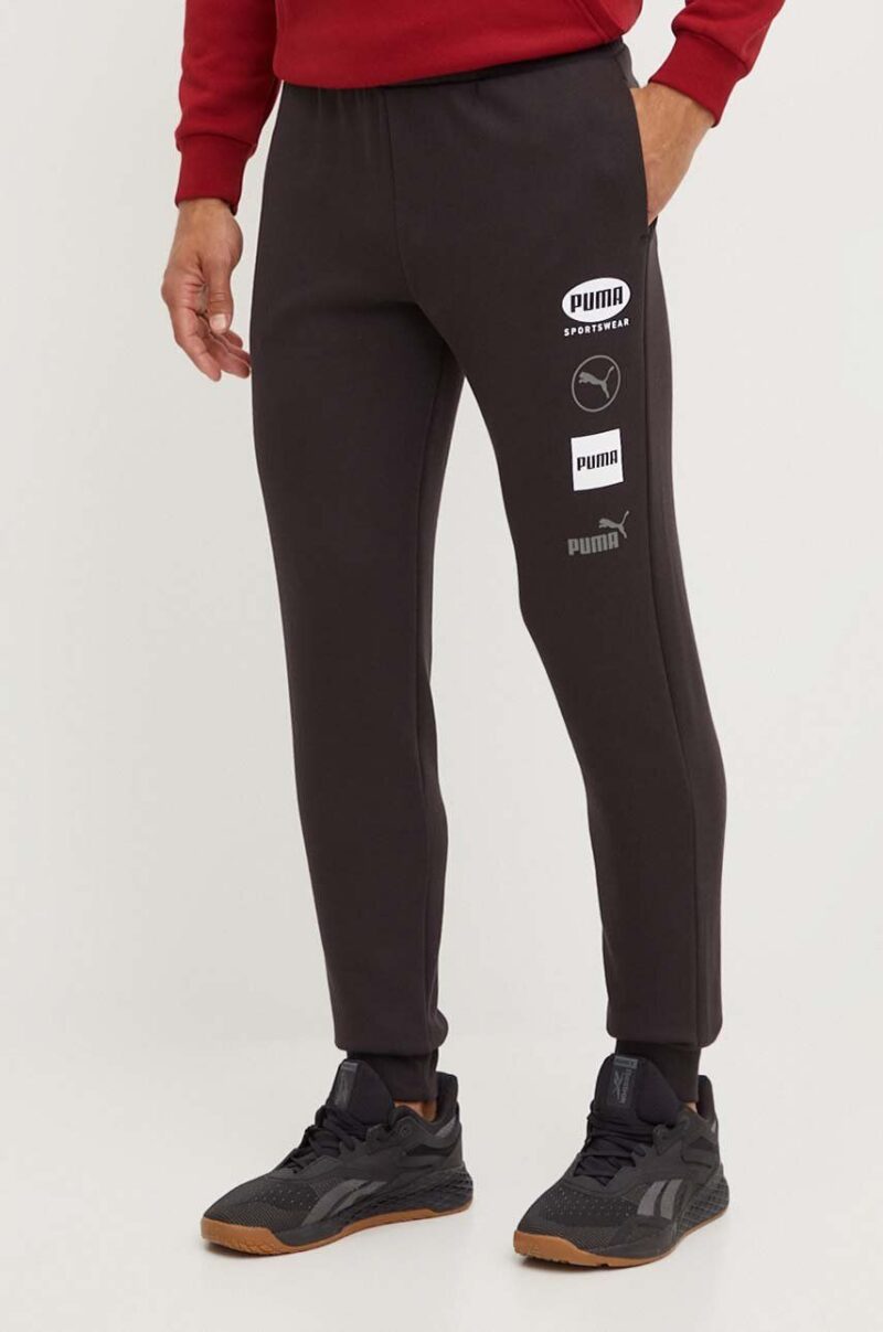 Puma pantaloni de trening culoarea negru