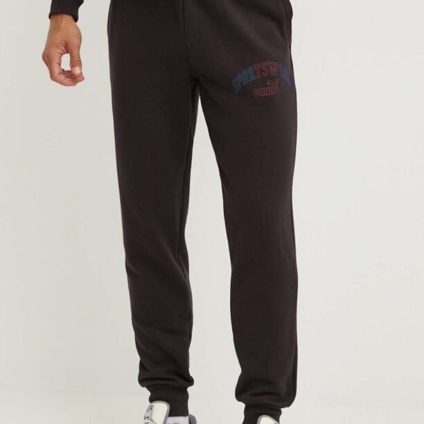 Puma pantaloni de trening culoarea negru