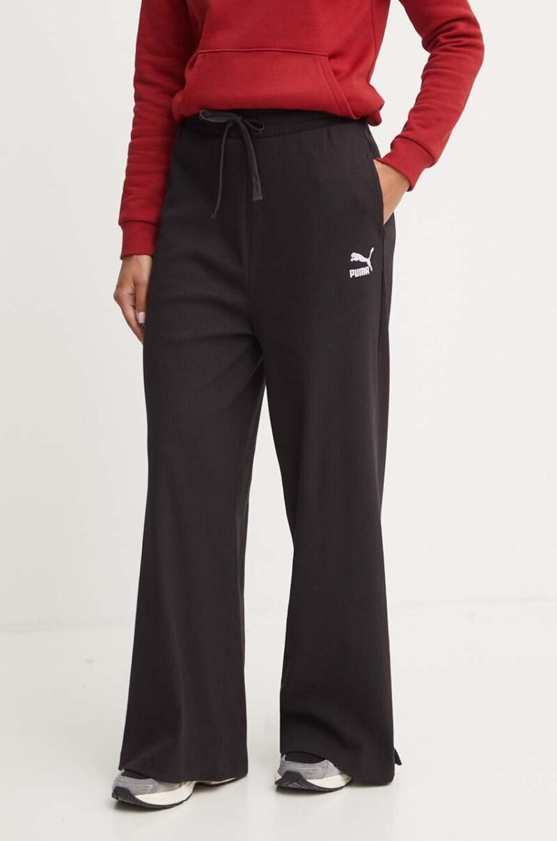 Puma pantaloni de trening culoarea negru