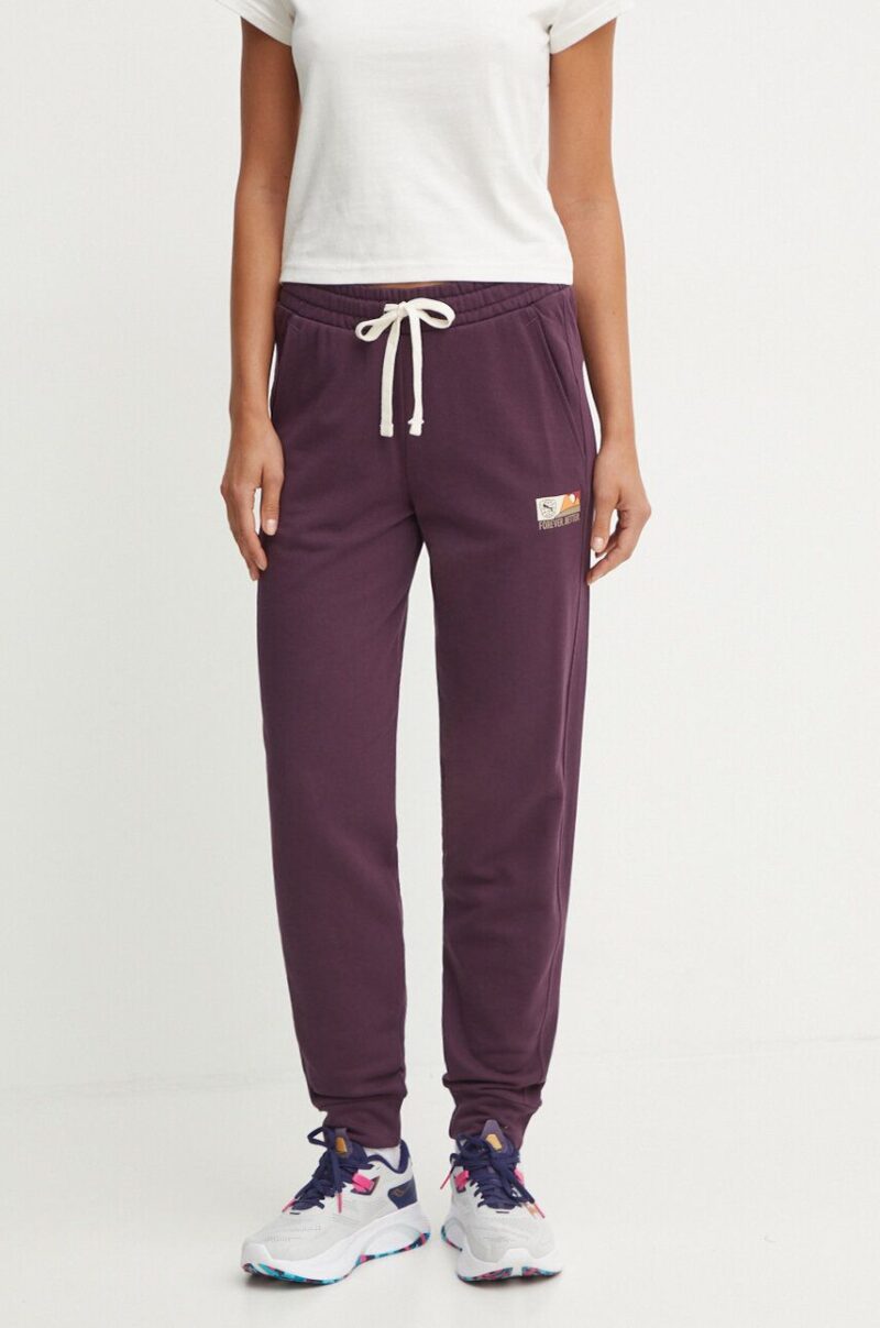 Puma pantaloni de trening culoarea violet