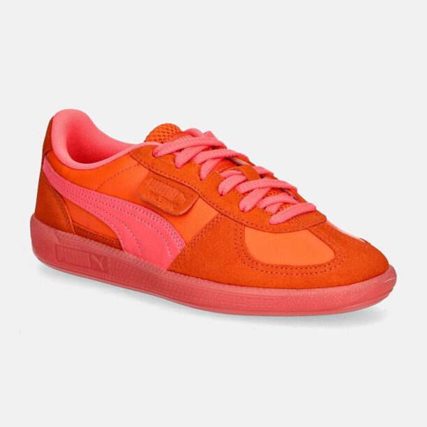 Puma sneakers din piele Palermo culoarea portocaliu