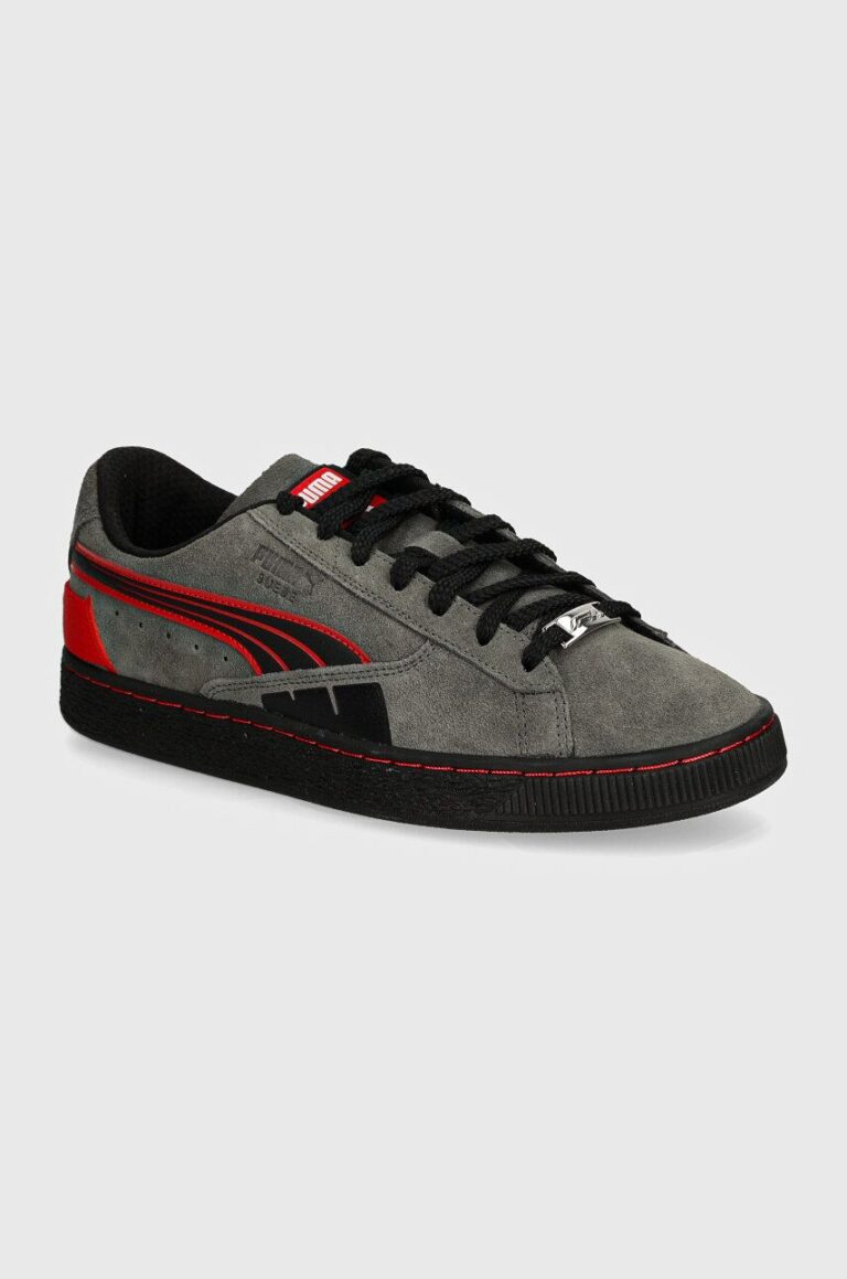 Puma sneakers din piele intoarsă F1 Suede T culoarea gri