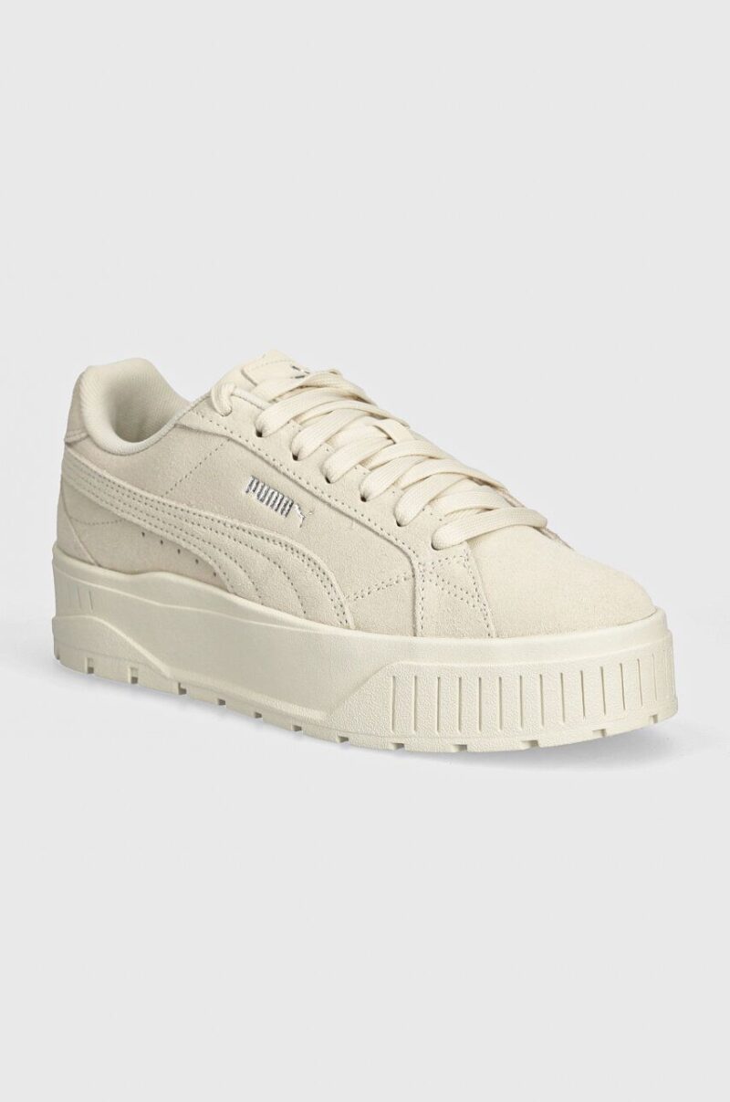 Puma sneakers din piele intoarsă Karmen II culoarea bej