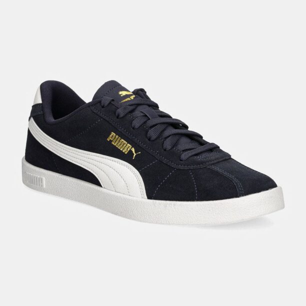 Puma sneakers din piele intoarsă Puma Club II culoarea albastru marin