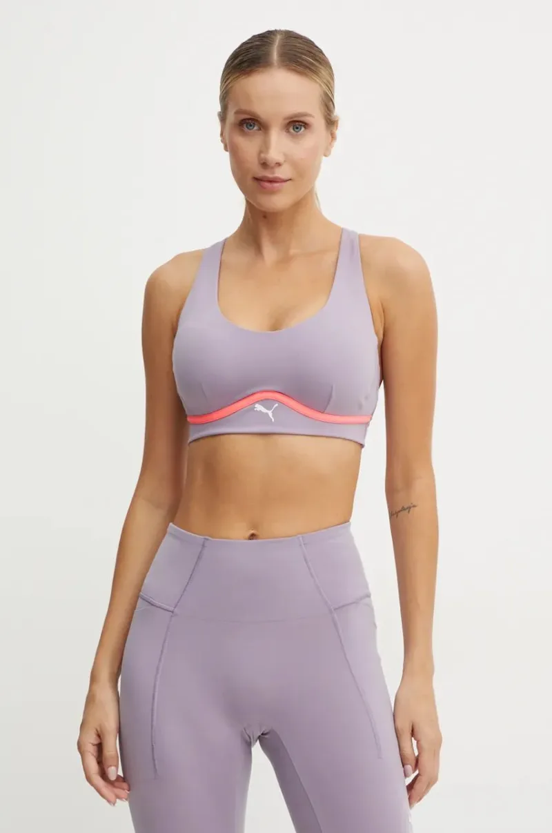 Puma sutien sport 4Keeps Cloudspun culoarea violet