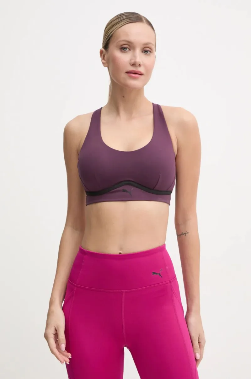 Puma sutien sport 4Keeps Cloudspun culoarea violet