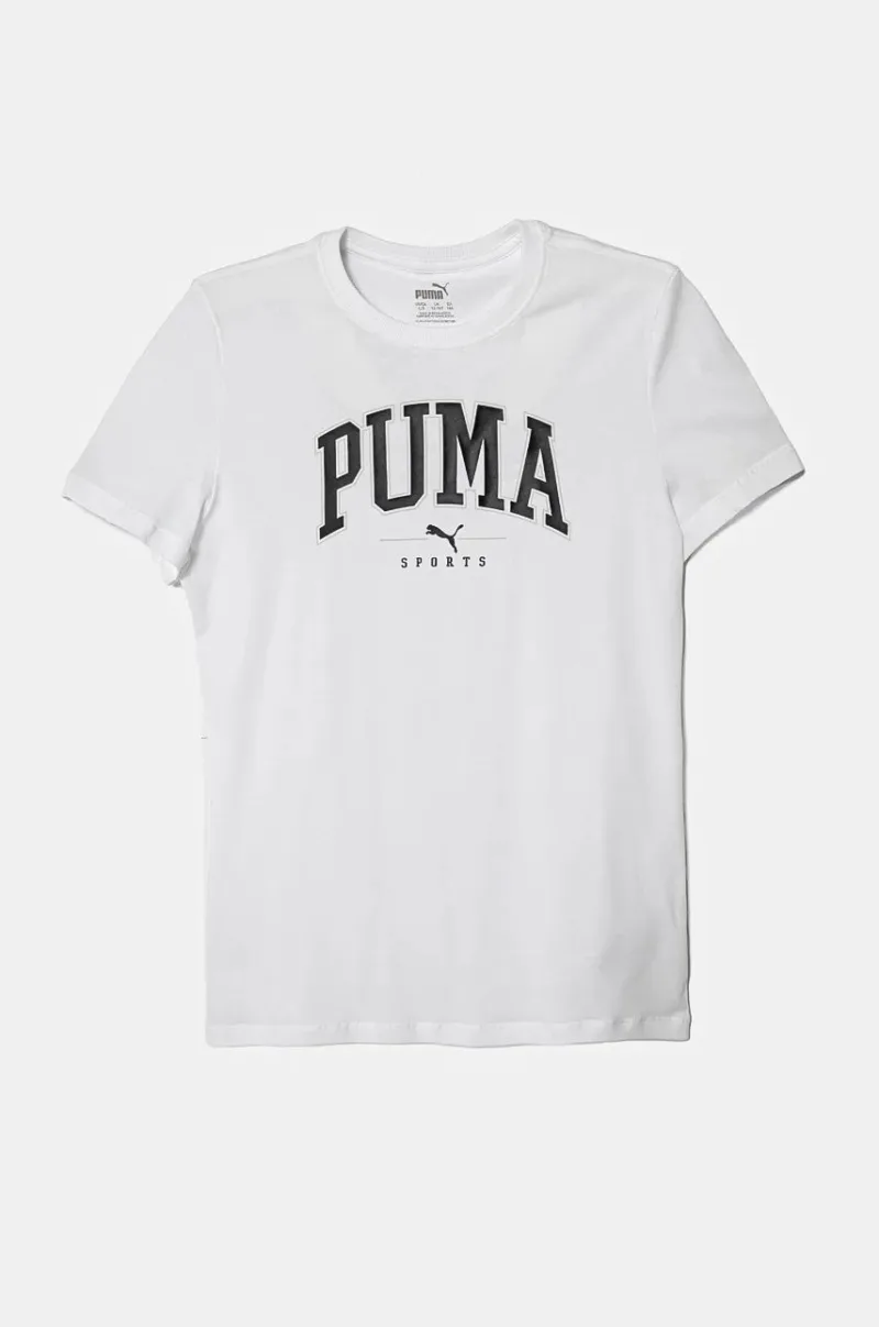 Puma tricou de bumbac pentru copii SQUAD Tee culoarea alb