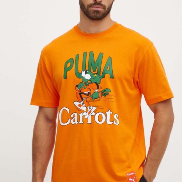 Puma tricou din bumbac PUMA X CARROTS Graphic Tee barbati