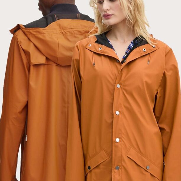 Rains geaca de ploaie Jacket W3 culoarea portocaliu