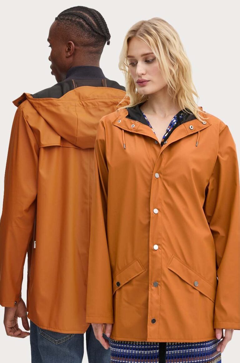 Rains geaca de ploaie Jacket W3 culoarea portocaliu