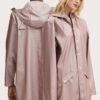 Rains geaca de ploaie Long Jacket W3 culoarea violet