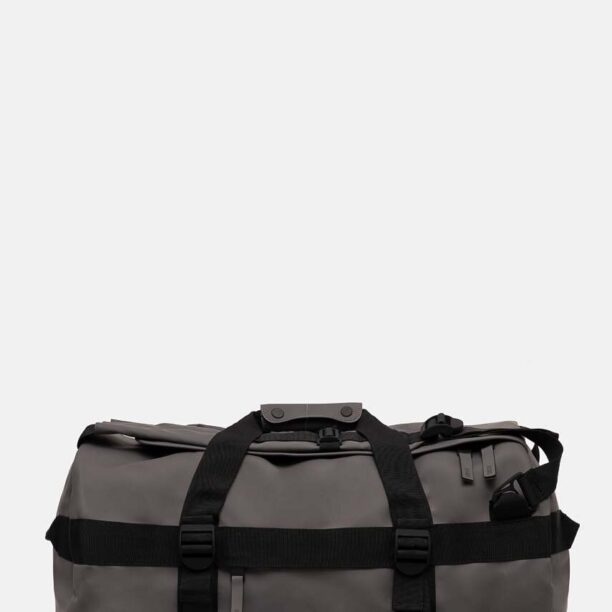 Rains geanta Texel Duffel Bag W3 culoarea gri