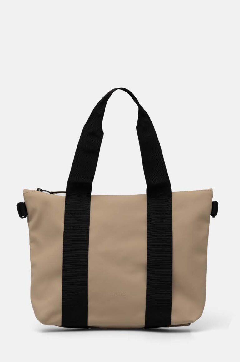 Rains geanta Tote Bag Micro W3 culoarea bej