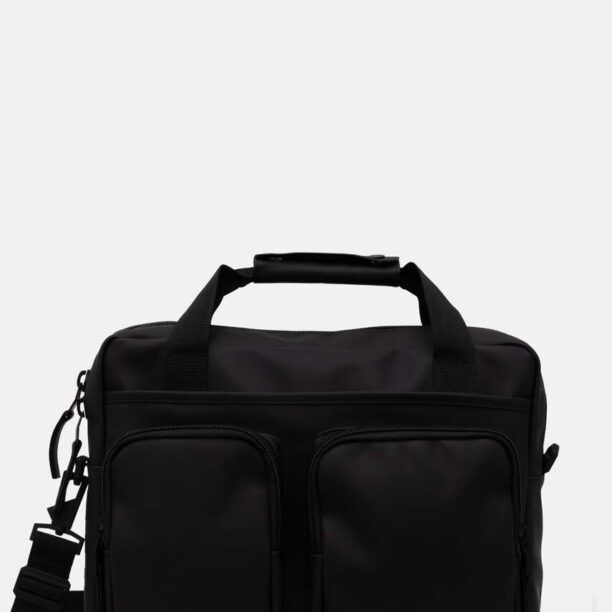 Rains geanta laptop Texel Tech Bag W3 culoarea negru