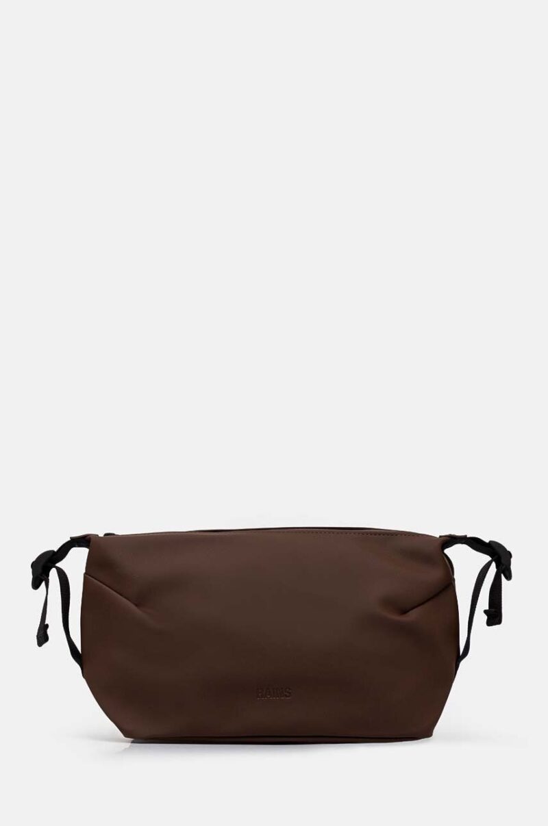 Rains portfard Hilo Wash Bag W3 culoarea maro