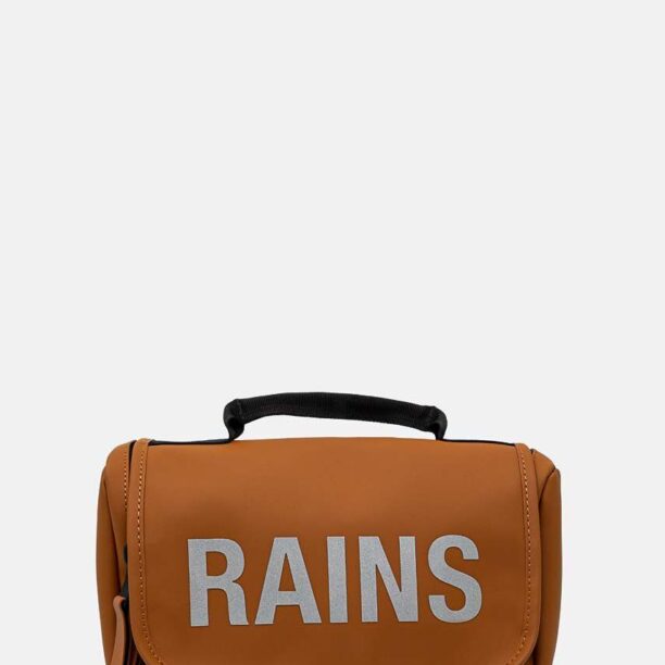 Rains portfard Texel Wash Bag W3 culoarea maro