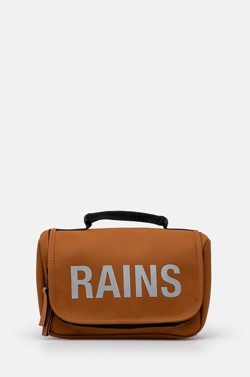 Rains portfard Texel Wash Bag W3 culoarea maro