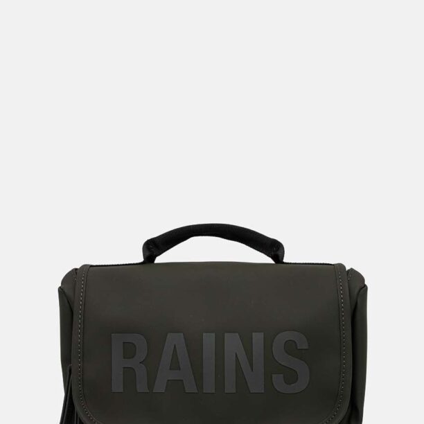 Rains portfard Texel Wash Bag W3 culoarea verde