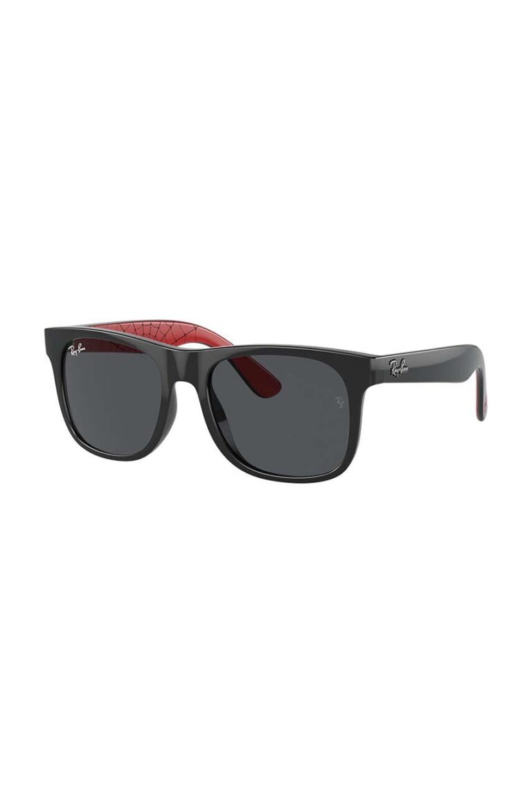 Ray-Ban ochelari de soare copii JUNIOR JUSTIN culoarea negru