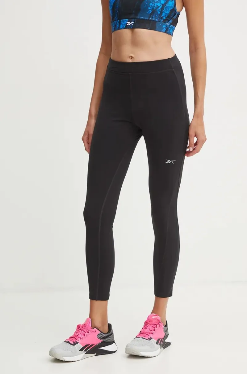 Reebok leggins de alergare Running Warming culoarea negru