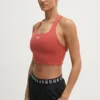 Reebok top de antrenament LUX Collection culoarea roz