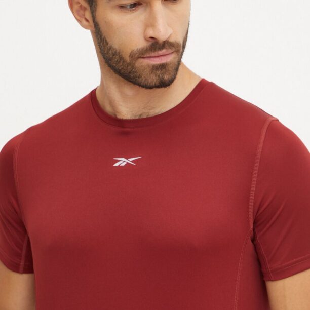 Reebok tricou de alergare Speedwick culoarea bordo