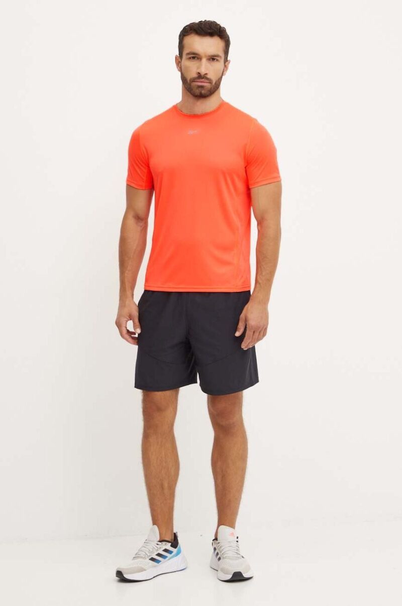 Reebok tricou de alergare Speedwick culoarea portocaliu