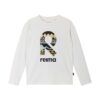 Reima longsleeve copii Koulussa culoarea alb