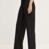 Remain pantaloni din lana Slim Suiting Pants culoarea negru