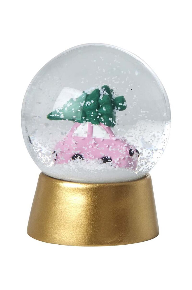 Rice minge decorativă Snow Globe