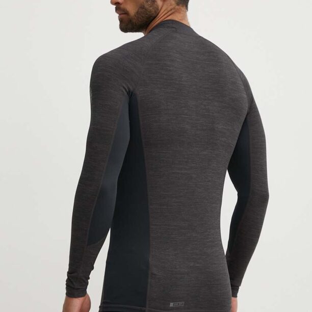 Rip Curl longsleeve de baie culoarea negru preţ