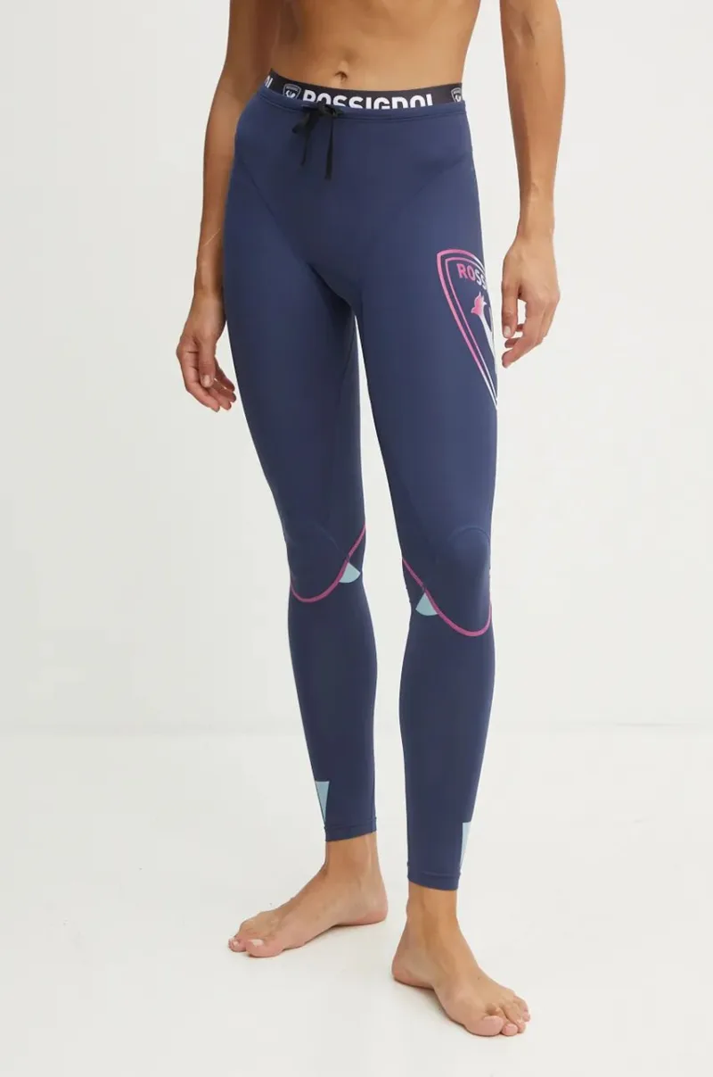 Rossignol jambiere funcționale Infini Compression Race culoarea albastru marin