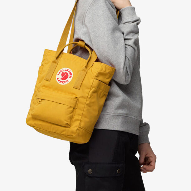 Original Rucsac de oras Fjallraven Kanken Totepack Mini - ochre