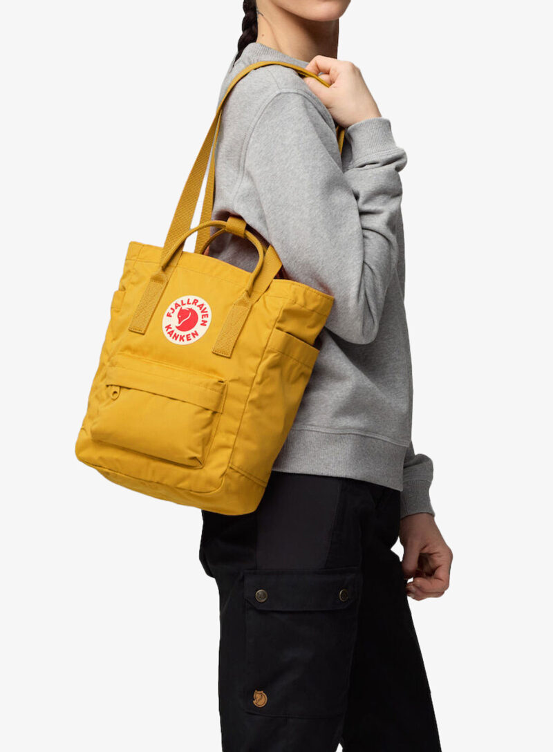 Original Rucsac de oras Fjallraven Kanken Totepack Mini - ochre